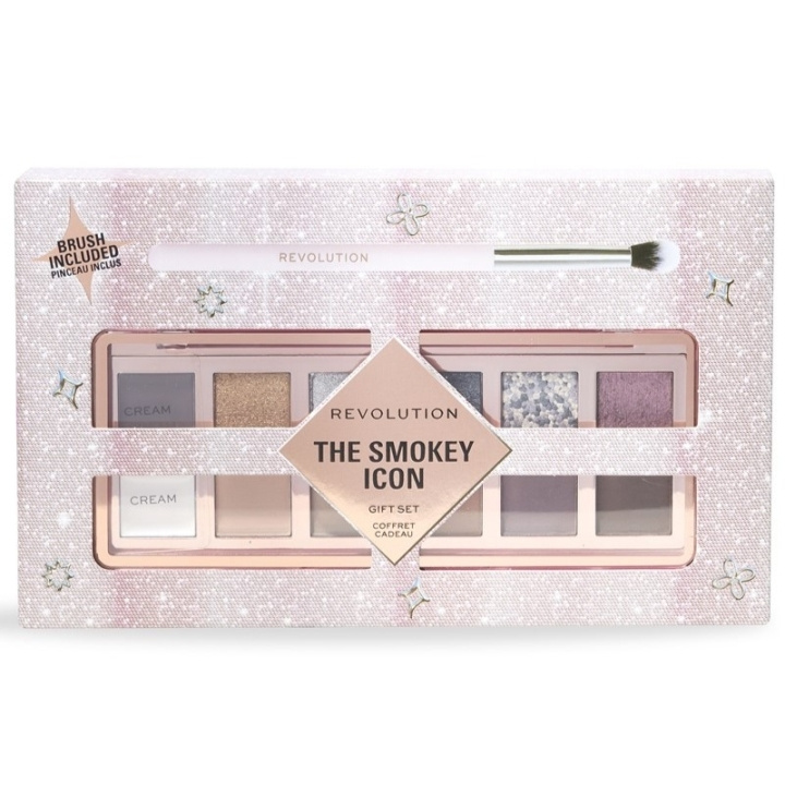 Makeup Revolution The Smokey Icon Palette Gift Set ryhmässä KAUNEUS JA TERVEYS / Lahjapakkaukset / Naisten lahjapakkaukset @ TP E-commerce Nordic AB (C84940)