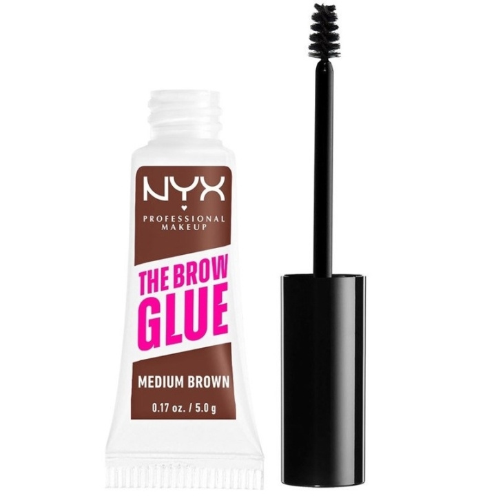 NYX PROF. MAKEUP The Brow Glue Instant Brow Styler 03 Medium Brown ryhmässä KAUNEUS JA TERVEYS / Meikit / Silmät ja kulmat / Ripsiväri @ TP E-commerce Nordic AB (C84948)