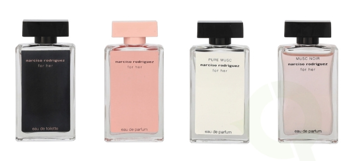 Narciso Rodriguez Collection Set For Her 30 ml Edt Spray 7,5ml/Edp Spray 7,5ml/Pm 7,5ml/Mn 7,5ml ryhmässä KAUNEUS JA TERVEYS / Lahjapakkaukset / Naisten lahjapakkaukset @ TP E-commerce Nordic AB (C84982)