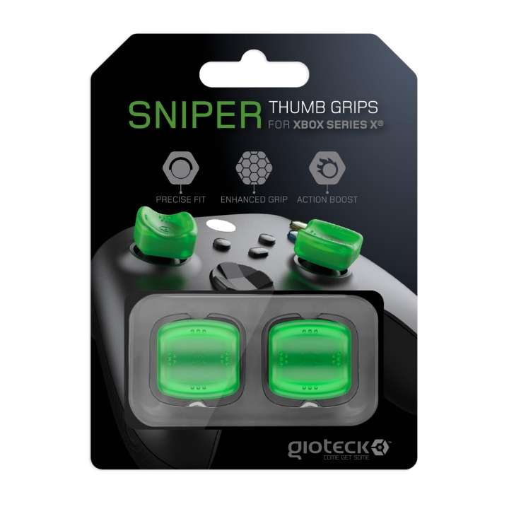 Gioteck Sniper peukalokahvat (läpikuultava vihreä) ryhmässä KODINELEKTRONIIKKA / Pelikonsolit & Tarvikkeet / Xbox Series X @ TP E-commerce Nordic AB (C85260)