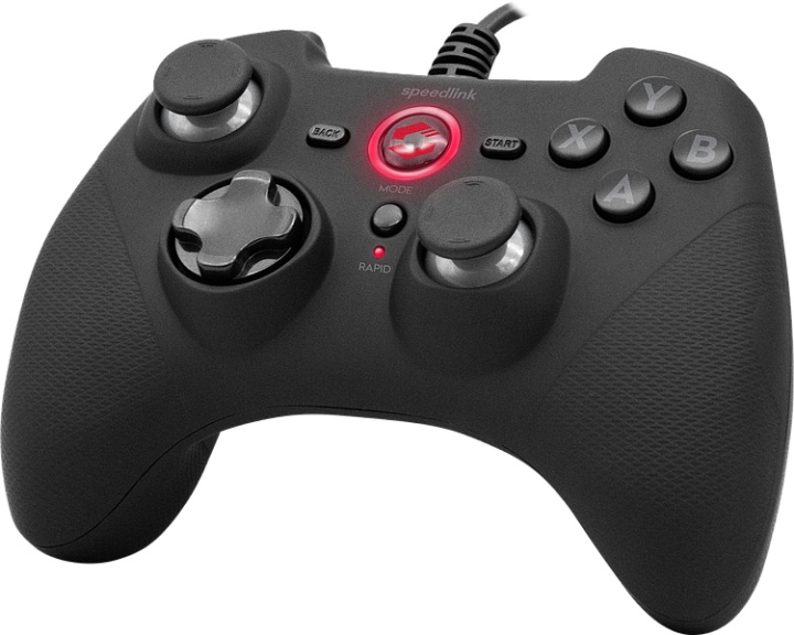 Speedlink Rait Gamepad PC:lle/PS3:lle/Switchille Kuminen musta ryhmässä KODINELEKTRONIIKKA / Pelikonsolit & Tarvikkeet / Nintendo Switch @ TP E-commerce Nordic AB (C85283)