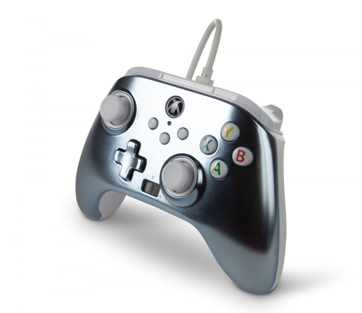 PowerA Parannettu langallinen ohjain Xbox Series X:lle - S - Metallic Ice (metallijää) ryhmässä KODINELEKTRONIIKKA / Pelikonsolit & Tarvikkeet / Xbox Series X @ TP E-commerce Nordic AB (C85284)