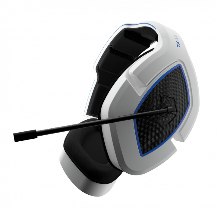 Gioteck TX-50 RF Stereo Gaming Headset (valkoinen/sininen) (Uni) ryhmässä TIETOKOONET & TARVIKKEET / GAMING / Kuulokkeet @ TP E-commerce Nordic AB (C85358)