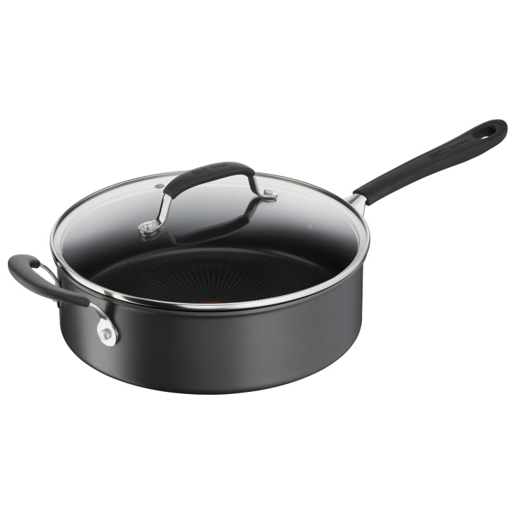 Tefal Kova titaani pro Sautepannu 28 cm kannella Musta (G2893753) ryhmässä KOTI, TALOUS JA PUUTARHA / Keittiövälineet / Paistinpannut @ TP E-commerce Nordic AB (C85392)