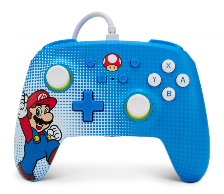 PowerA LANGALLINEN OHJAIN - MARIO POP ART - Switch ryhmässä KODINELEKTRONIIKKA / Pelikonsolit & Tarvikkeet / Nintendo Switch @ TP E-commerce Nordic AB (C85413)