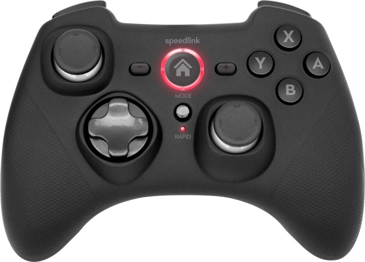 Speedlink RAIT Bluetooth Gamepad - Nintendo Switchille/OLED-käyttöjärjestelmälle, kumimusta ryhmässä KODINELEKTRONIIKKA / Pelikonsolit & Tarvikkeet / Nintendo Switch @ TP E-commerce Nordic AB (C85424)