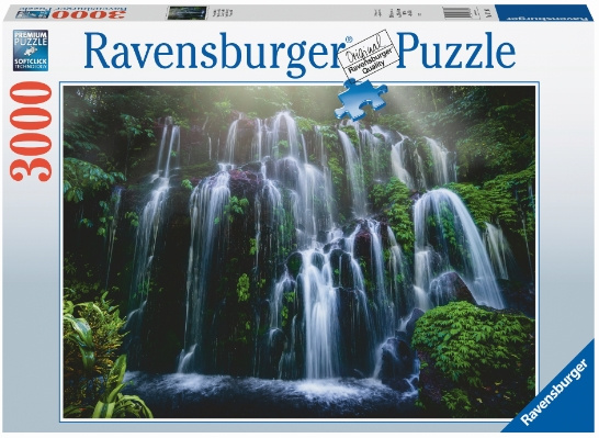 Ravensburger Vesiputous Retreat Bali 3000p (10217116) ryhmässä URHEILU, VAPAA-AIKA JA HARRASTUS / Harrastus / Palapeli @ TP E-commerce Nordic AB (C85452)