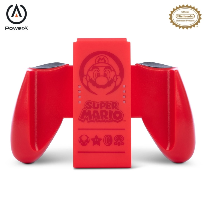 PowerA JOY-CON Comfort Grip - Super Mario Red /Nintendo Switch /Nintendo Switch ryhmässä KODINELEKTRONIIKKA / Pelikonsolit & Tarvikkeet / Nintendo Switch @ TP E-commerce Nordic AB (C85480)