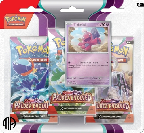 Pokémon - Läpipainopakkaus 3p Scarlet & Violet - Paldea Evolved (POK85353) ryhmässä LELUT, TUOTTEET LAPSILLE JA VAUVOILLE / Leikkikalut, Askartelu &Pelit / Lelut @ TP E-commerce Nordic AB (C85578)