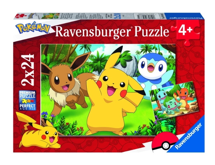 Ravensburger Pokémon 2x24p - (10105668) ryhmässä LELUT, TUOTTEET LAPSILLE JA VAUVOILLE / Leikkikalut, Askartelu &Pelit / Lasten palapeli @ TP E-commerce Nordic AB (C85661)