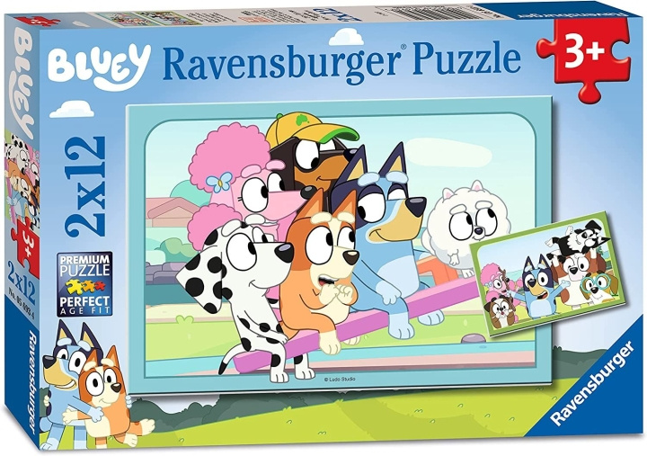 Ravensburger Bluey 2x12p - (10105693) ryhmässä LELUT, TUOTTEET LAPSILLE JA VAUVOILLE / Leikkikalut, Askartelu &Pelit / Palapelit @ TP E-commerce Nordic AB (C85697)