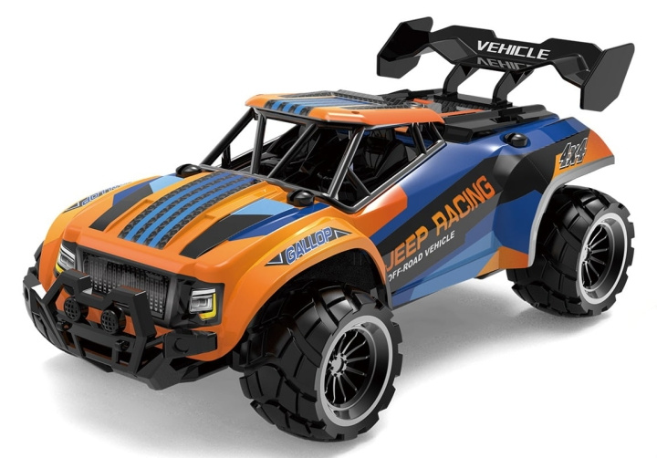 TEC-TOY R/C 1:20 2,4G 3,7V Li-ion - Sininen/oranssi ryhmässä LELUT, TUOTTEET LAPSILLE JA VAUVOILLE / Radio-ohjattava / Radio-ohjattavat autot @ TP E-commerce Nordic AB (C85701)