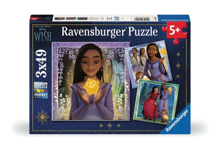 Ravensburger Disney Wish 3x49p - (10105702) ryhmässä LELUT, TUOTTEET LAPSILLE JA VAUVOILLE / Leikkikalut, Askartelu &Pelit / Palapelit @ TP E-commerce Nordic AB (C85702)