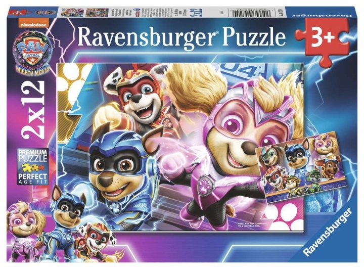 Ravensburger Paw Patrol The Mighty Movie 2x12p - (10105721) ryhmässä LELUT, TUOTTEET LAPSILLE JA VAUVOILLE / Leikkikalut, Askartelu &Pelit / Lasten palapeli @ TP E-commerce Nordic AB (C85707)