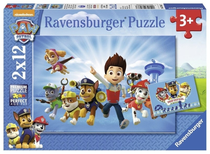 Ravensburger Paw Patrol 2x12p palapeli - (10107586) ryhmässä LELUT, TUOTTEET LAPSILLE JA VAUVOILLE / Leikkikalut, Askartelu &Pelit / Lasten palapeli @ TP E-commerce Nordic AB (C85723)