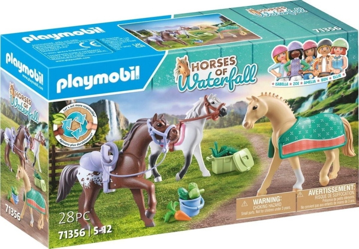 Playmobil Kolme hevosta satuloiden kanssa (71356) ryhmässä LELUT, TUOTTEET LAPSILLE JA VAUVOILLE / Leikkikalut, Askartelu &Pelit / Lelut @ TP E-commerce Nordic AB (C85740)