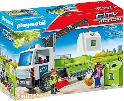 Playmobil Lasijäteauto kontilla (71431) ryhmässä LELUT, TUOTTEET LAPSILLE JA VAUVOILLE / Leikkikalut, Askartelu &Pelit / Lelut @ TP E-commerce Nordic AB (C85744)