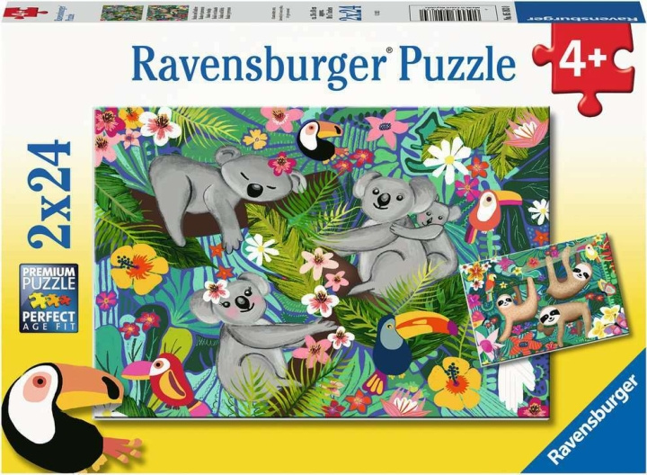 Ravensburger Koalat ja laiskiaiset 2x24p - 05183 ryhmässä LELUT, TUOTTEET LAPSILLE JA VAUVOILLE / Leikkikalut, Askartelu &Pelit / Palapelit @ TP E-commerce Nordic AB (C85772)