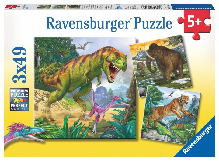 Ravensburger Primeval Ruler 3x49p - 09358 ryhmässä LELUT, TUOTTEET LAPSILLE JA VAUVOILLE / Leikkikalut, Askartelu &Pelit / Palapelit @ TP E-commerce Nordic AB (C85777)