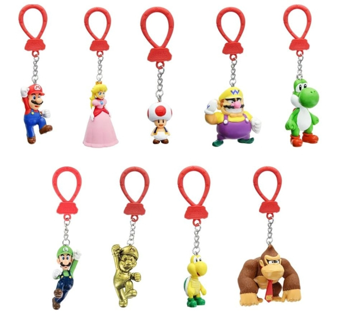 Paladone Super Mario Backpack Buddies ( Assorted ) ryhmässä URHEILU, VAPAA-AIKA JA HARRASTUS / Hauskat tavarat / Keräilyesineet @ TP E-commerce Nordic AB (C85813)