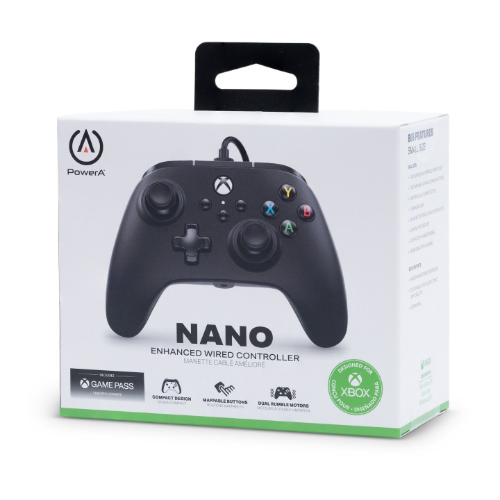 PowerA Nano Enhanced langallinen ohjain Nintendo Switchille - Musta ryhmässä KODINELEKTRONIIKKA / Pelikonsolit & Tarvikkeet / Nintendo Switch @ TP E-commerce Nordic AB (C85830)