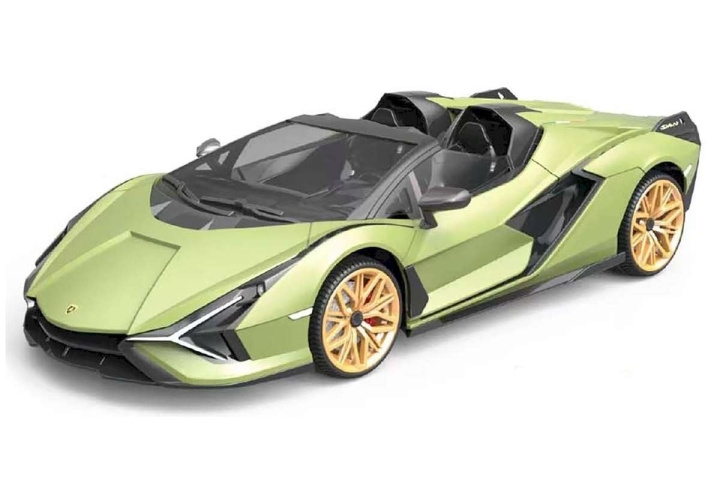 TEC-TOY Lamborghini Sian R/C 1:12 - Vihreä (471303) ryhmässä LELUT, TUOTTEET LAPSILLE JA VAUVOILLE / Radio-ohjattava / Radio-ohjattavat autot @ TP E-commerce Nordic AB (C85840)