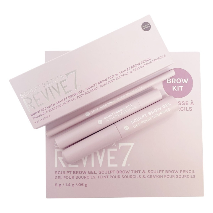 REVIVE7 Sculpt Brow x REVIVE7 Brow Kit Light -kulmakarvapakkaus ryhmässä KAUNEUS JA TERVEYS / Meikit / Silmät ja kulmat / Kulmakynä @ TP E-commerce Nordic AB (C85849)