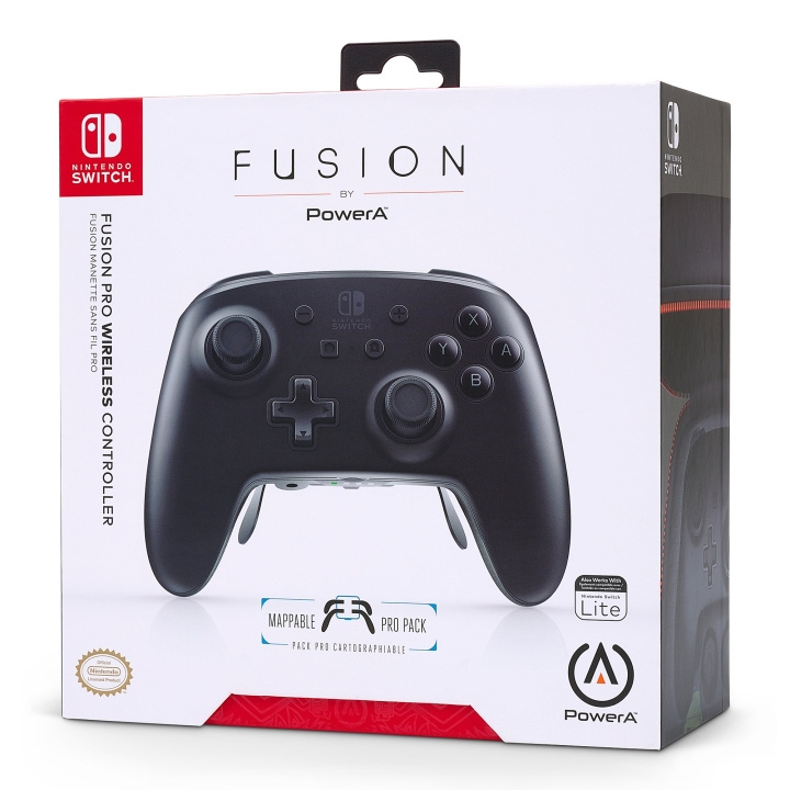 PowerA Fusion Pro Wireless Controller (Nintendo Switch) - Valkoinen/musta ryhmässä KODINELEKTRONIIKKA / Pelikonsolit & Tarvikkeet / Nintendo Switch @ TP E-commerce Nordic AB (C85903)