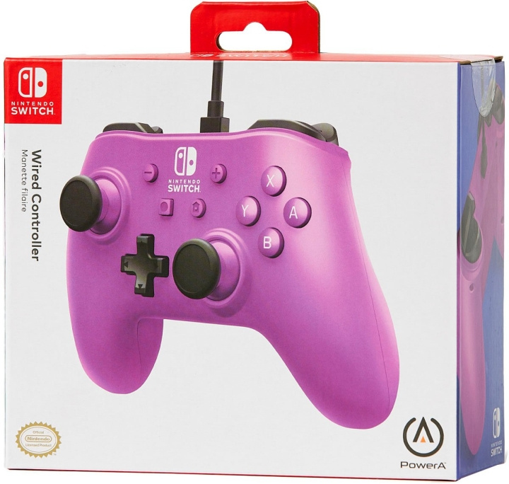 Powera langallinen ohjain Grape Purple ryhmässä KODINELEKTRONIIKKA / Pelikonsolit & Tarvikkeet / Nintendo Switch @ TP E-commerce Nordic AB (C85929)