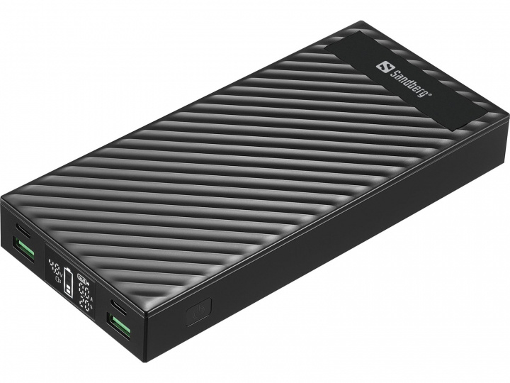 Sandberg Tehopankki 2 x USB-C PD100W 30.000mAh ryhmässä ÄLYPUHELIMET JA TABLETIT / Laturit & Kaapelit / Powerbanks @ TP E-commerce Nordic AB (C85939)