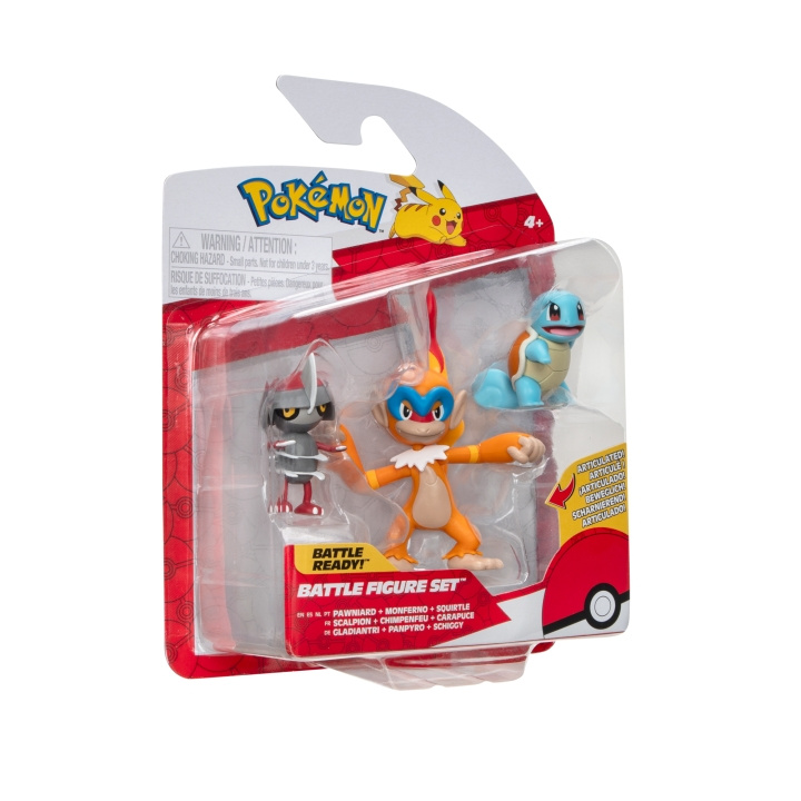 Pokémon Taisteluhahmo 3 kpl - Pawnirad, Squirtle (PKW3058) ryhmässä LELUT, TUOTTEET LAPSILLE JA VAUVOILLE / Leikkikalut, Askartelu &Pelit / Figuurit & miniatyyrit @ TP E-commerce Nordic AB (C85989)