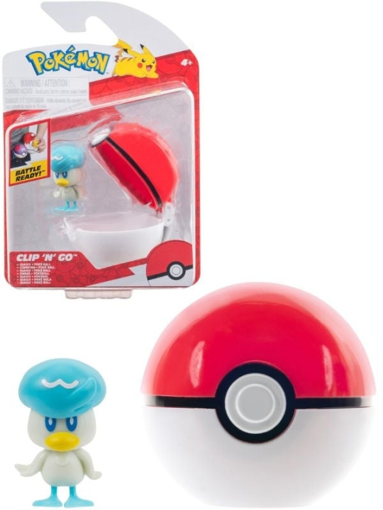 Pokémon Clip N Go - Wuaxly ja Poke Ball (PKW3630) ryhmässä LELUT, TUOTTEET LAPSILLE JA VAUVOILLE / Leikkikalut, Askartelu &Pelit / Figuurit & miniatyyrit @ TP E-commerce Nordic AB (C85996)