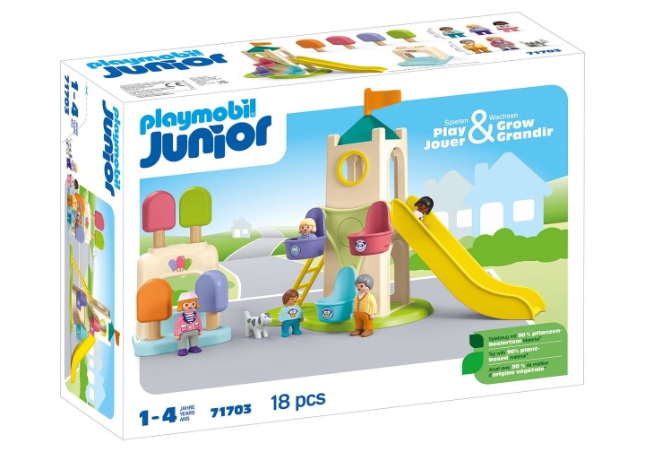 Playmobil JUNIOR: Seikkailutorni jäätelökioskilla (71703) ryhmässä LELUT, TUOTTEET LAPSILLE JA VAUVOILLE / Leikkikalut, Askartelu &Pelit / Lelut @ TP E-commerce Nordic AB (C86056)