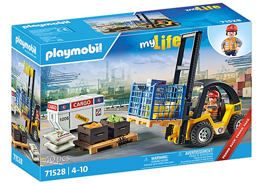 Playmobil Haarukkatrukki lastilla (71528) ryhmässä LELUT, TUOTTEET LAPSILLE JA VAUVOILLE / Leikkikalut, Askartelu &Pelit / Lelut @ TP E-commerce Nordic AB (C86072)