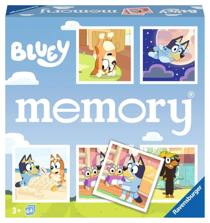 Ravensburger Bluey memory® ryhmässä LELUT, TUOTTEET LAPSILLE JA VAUVOILLE / Leikkikalut, Askartelu &Pelit / Seurapelit / Lasten pelit @ TP E-commerce Nordic AB (C86121)