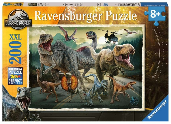 Ravensburger Puzzle Jurassic World 200p ryhmässä LELUT, TUOTTEET LAPSILLE JA VAUVOILLE / Leikkikalut, Askartelu &Pelit / Palapelit @ TP E-commerce Nordic AB (C86151)