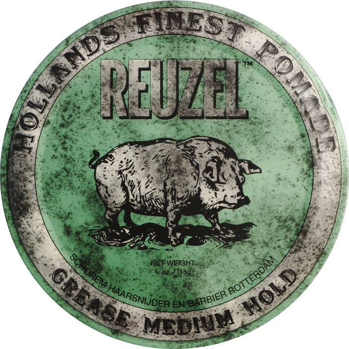 Reuzel Green Grease Medium Hold Pomade 113 ml ryhmässä KAUNEUS JA TERVEYS / Hiukset &Stailaus / Hiusten stailaus / Pomade @ TP E-commerce Nordic AB (C86159)