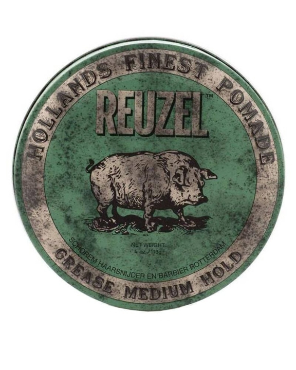 Reuzel Green Grease Medium Hold Pomade 340 ml ryhmässä KAUNEUS JA TERVEYS / Hiukset &Stailaus / Hiusten stailaus / Pomade @ TP E-commerce Nordic AB (C86160)