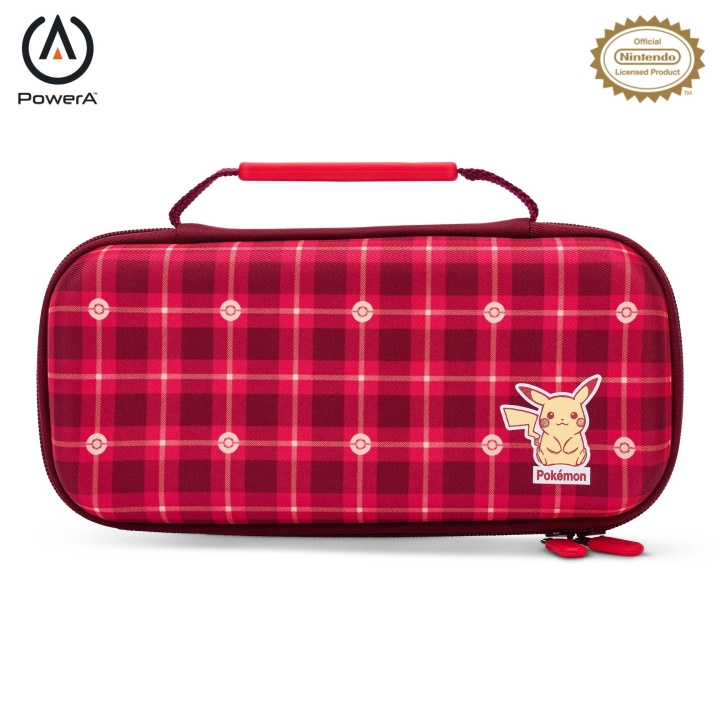 PowerA Suojakotelo Nintendo Switch - Pikachu Plaid - (Switch/OLED/Lite) ryhmässä KODINELEKTRONIIKKA / Pelikonsolit & Tarvikkeet / Nintendo Switch @ TP E-commerce Nordic AB (C86195)