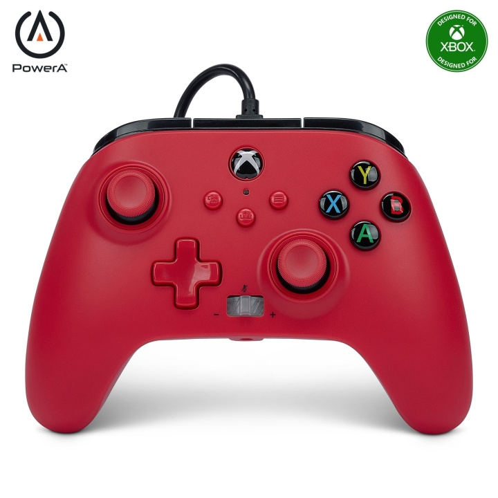 PowerA Parannettu langallinen ohjain - Xbox Series X/S - Artisan Red (punainen) ryhmässä KODINELEKTRONIIKKA / Pelikonsolit & Tarvikkeet / Xbox @ TP E-commerce Nordic AB (C86207)