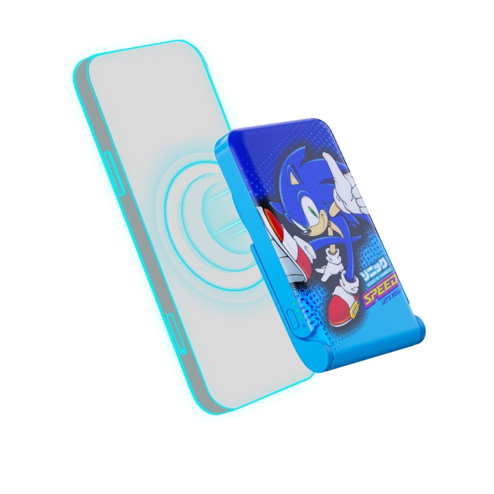 OTL Sonic the Hedgehog langaton magneettinen virtalähde ryhmässä ÄLYPUHELIMET JA TABLETIT / Laturit & Kaapelit / Powerbanks @ TP E-commerce Nordic AB (C86274)