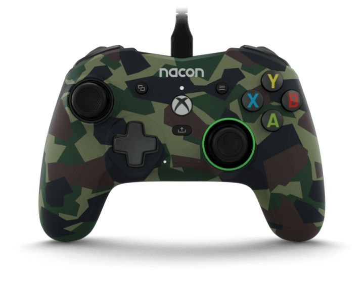 NACON Pro Compact langallinen ohjain Camo Green /Xbox Series X:lle ryhmässä KODINELEKTRONIIKKA / Pelikonsolit & Tarvikkeet / Xbox Series X @ TP E-commerce Nordic AB (C86337)