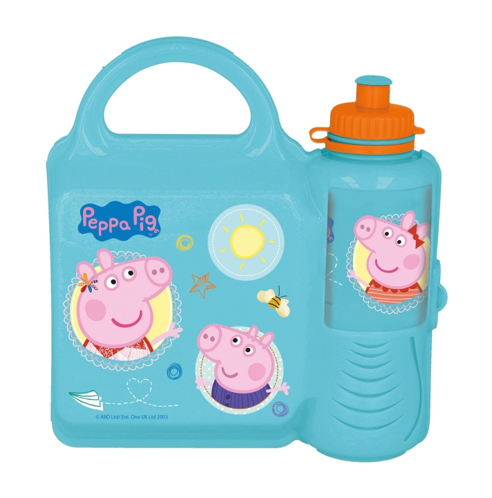 Peppa Pig Peppa Pig Suuri - Lounaslaatikko ja vesipullo - (13972) ryhmässä LELUT, TUOTTEET LAPSILLE JA VAUVOILLE / Syö ja juo / Tuttipullot & Tarvikkeet @ TP E-commerce Nordic AB (C86376)