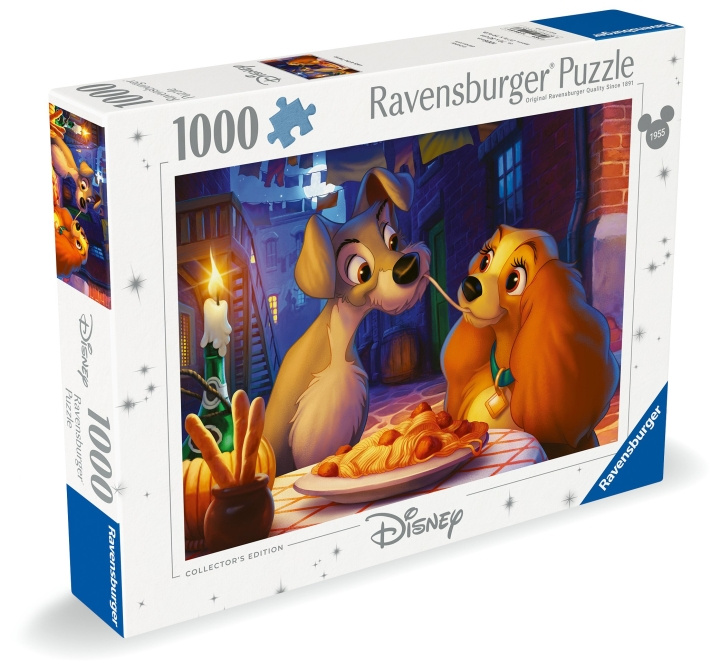 Ravensburger Puzzle Lady And The Tramp 1000p (12000003) ryhmässä LELUT, TUOTTEET LAPSILLE JA VAUVOILLE / Leikkikalut, Askartelu &Pelit / Palapelit @ TP E-commerce Nordic AB (C86399)