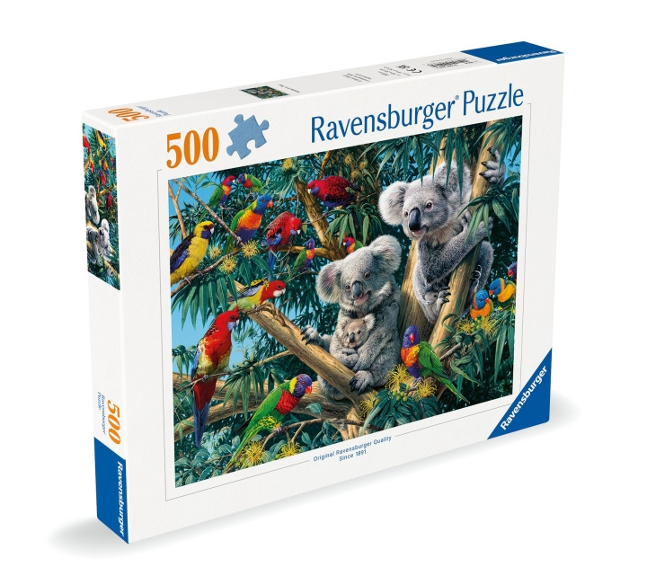 Ravensburger Puzzle Koalat puussa 500p (12000206) ryhmässä URHEILU, VAPAA-AIKA JA HARRASTUS / Harrastus / Palapeli @ TP E-commerce Nordic AB (C86409)