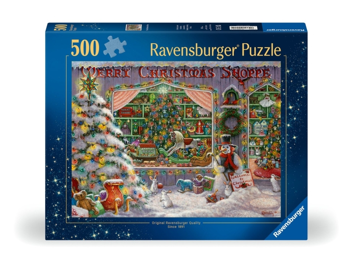 Ravensburger Puzzle Joulukauppa 500p (12000215) ryhmässä LELUT, TUOTTEET LAPSILLE JA VAUVOILLE / Leikkikalut, Askartelu &Pelit / Palapelit @ TP E-commerce Nordic AB (C86415)