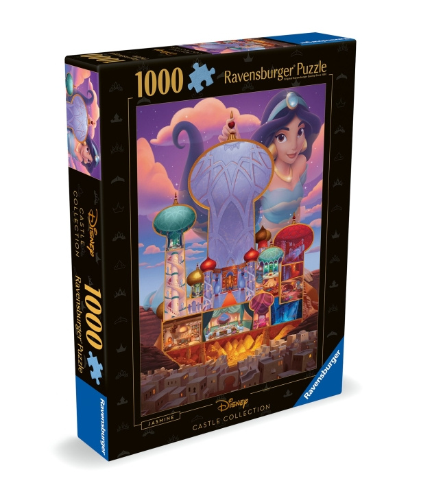 Ravensburger Puzzle Disney Castles Jasmine 1000p (12000258) ryhmässä LELUT, TUOTTEET LAPSILLE JA VAUVOILLE / Leikkikalut, Askartelu &Pelit / Palapelit @ TP E-commerce Nordic AB (C86422)