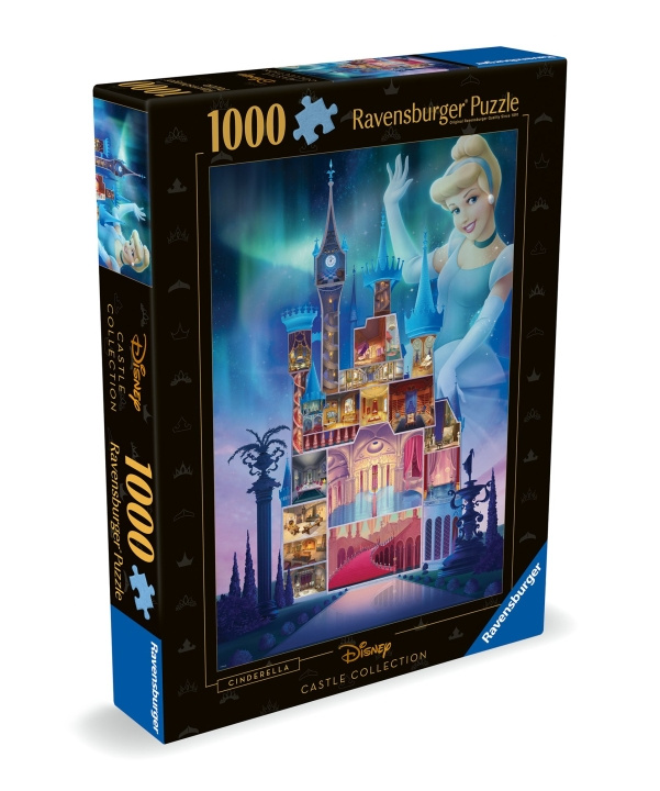 Ravensburger Puzzle Disney Castles Cinderella 1000p (12000259) ryhmässä LELUT, TUOTTEET LAPSILLE JA VAUVOILLE / Leikkikalut, Askartelu &Pelit / Palapelit @ TP E-commerce Nordic AB (C86423)