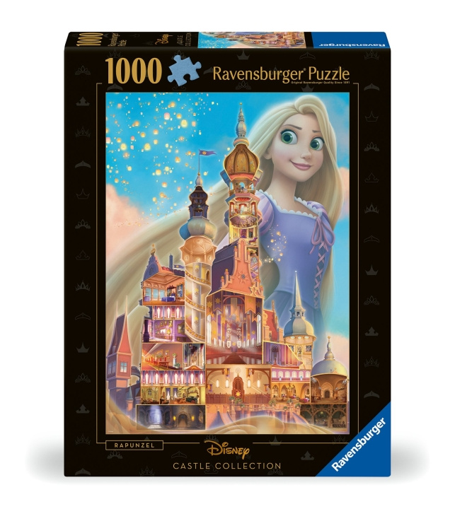 Ravensburger Puzzle Disney Castles Rapunzel 1000p (12000264) ryhmässä LELUT, TUOTTEET LAPSILLE JA VAUVOILLE / Leikkikalut, Askartelu &Pelit / Palapelit @ TP E-commerce Nordic AB (C86429)