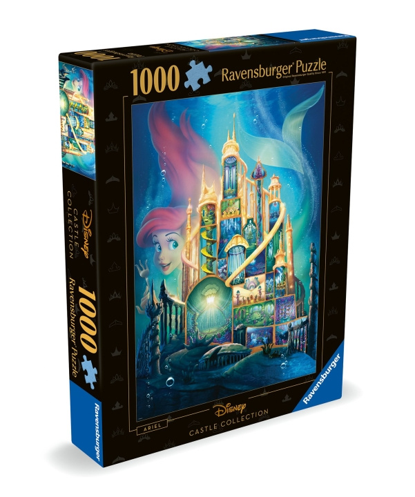 Ravensburger Puzzle Disney Castles Ariel 1000p (12000265) ryhmässä URHEILU, VAPAA-AIKA JA HARRASTUS / Harrastus / Palapeli @ TP E-commerce Nordic AB (C86431)